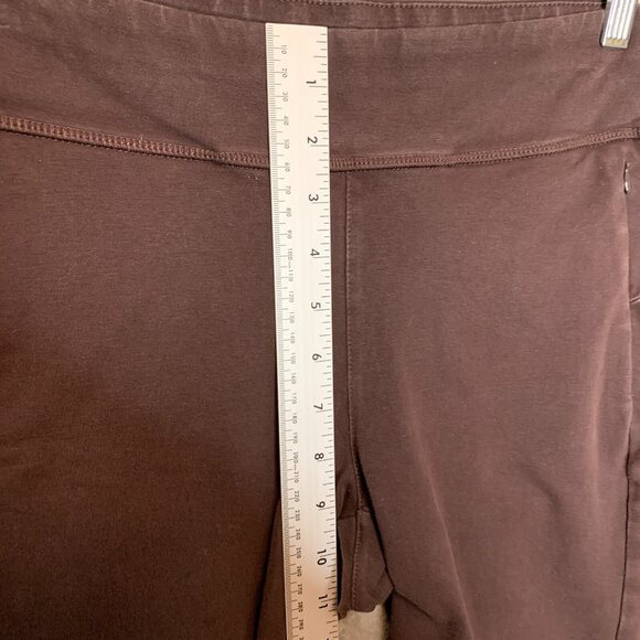 Susan Graver Weekend Women Pull On Elastic Comfort Waist Skinny Leggings S Brown - Picture 6 of 8